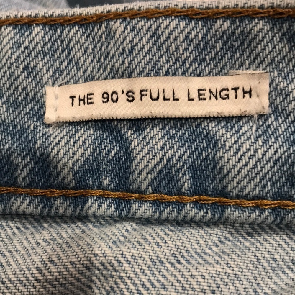 Zara The 90's Full Length High Rise Wide Leg Unfinished Hem Women Jeans NWOT - Picture 10 of 16